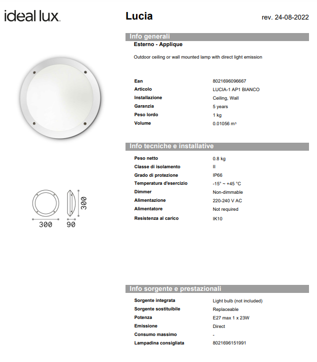 APLICA LUCIA-1 AP1/EXTERIOR