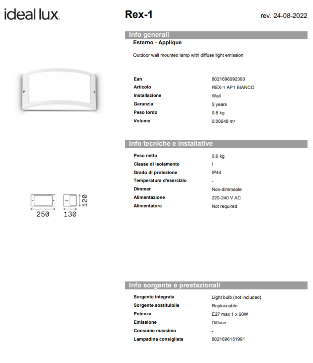 APLICA REX-1 AP1/EXTERIOR