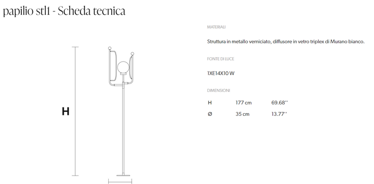 LAMPADAR PAPILIO STL1