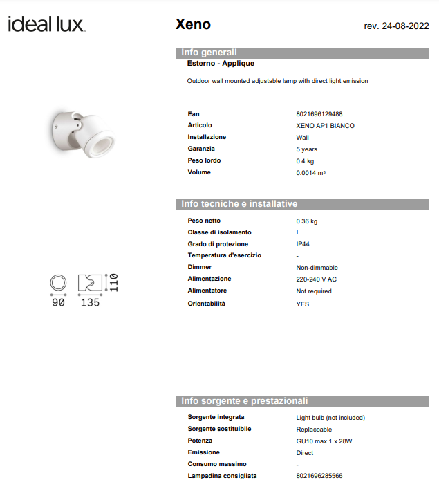 APLICA XENO AP1/EXTERIOR