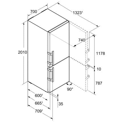 Combina frigorifica Liebherr CNef 5735