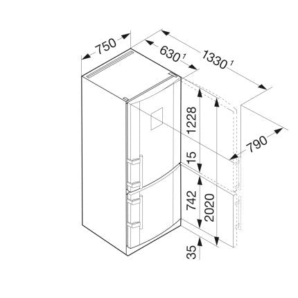 Combina frigorifica Liebherr CNPesf 5156