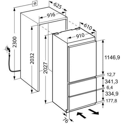 Combina frigorifica incorporabila Liebherr ECBN 6156