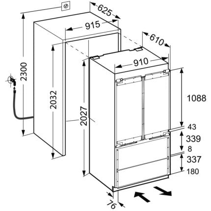 Combina frigorifica incorporabila Liebherr ECBN 6256