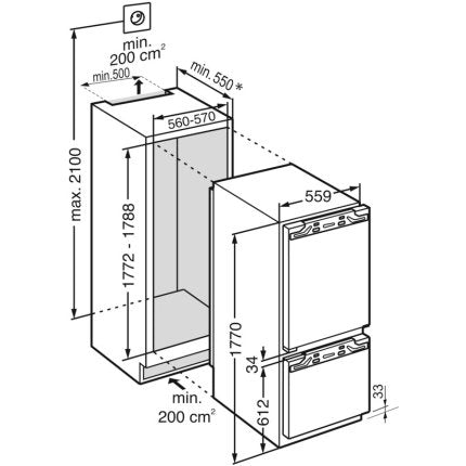 Combina frigorifica incorporabila Liebherr IRCBf 5121