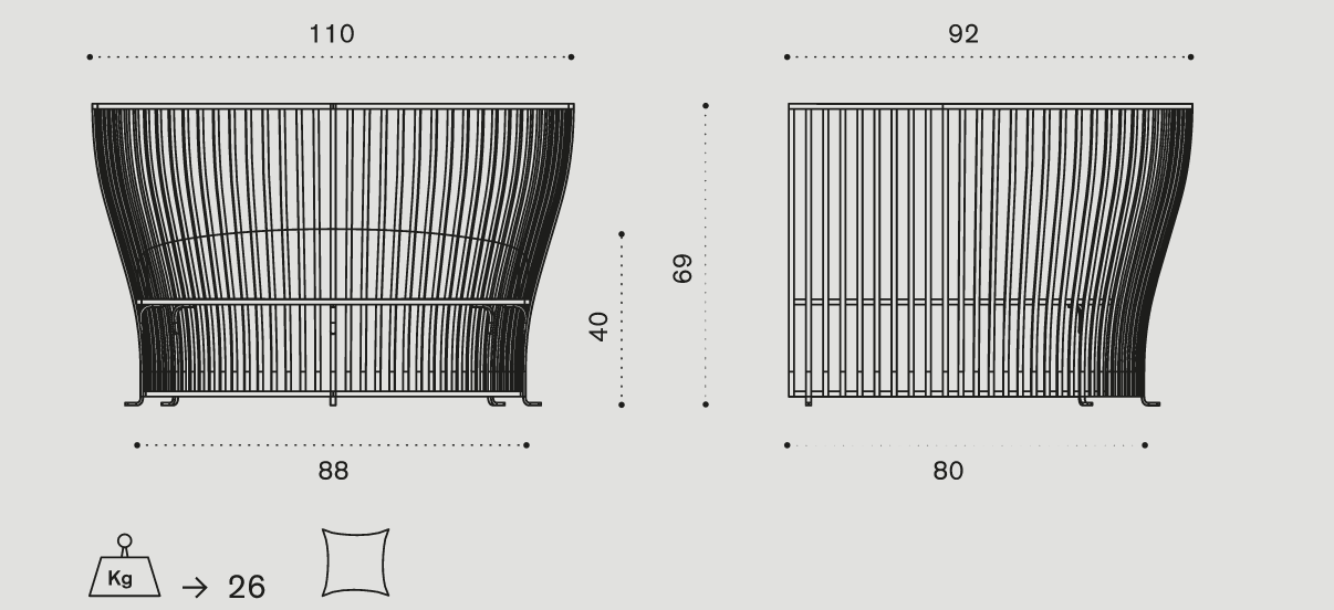 Fotoliu de exterior Venexia