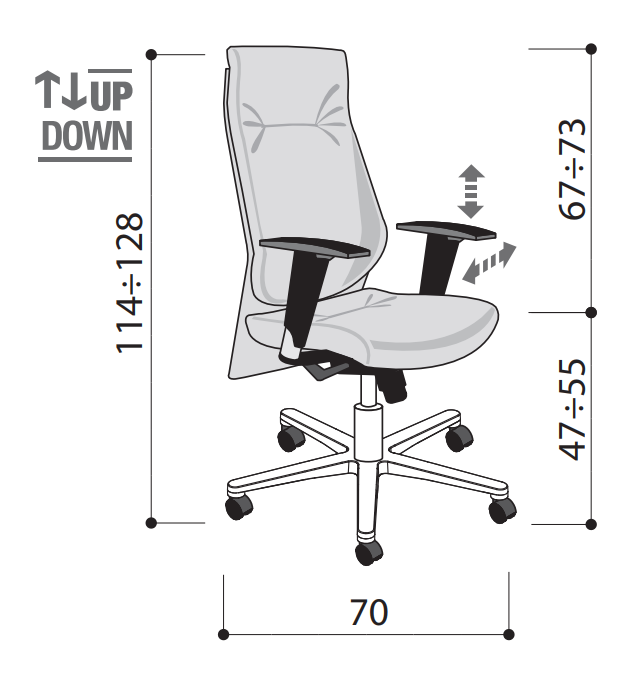 Scaun de birou Galassia