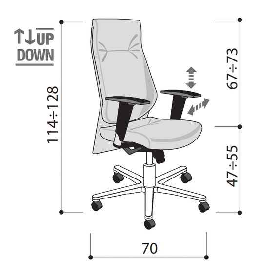 Scaun de birou Galassia