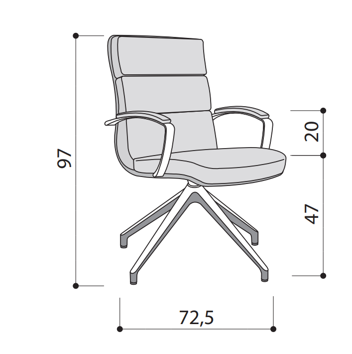 Scaun de birou Scena