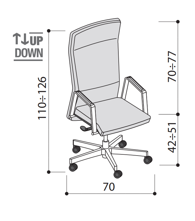 Scaun de birou Athena