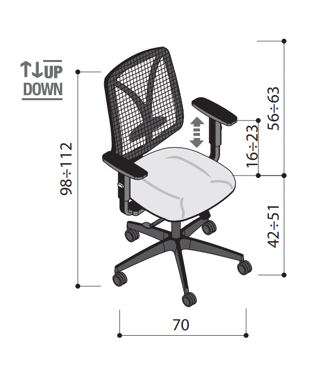 Scaun de birou Prima