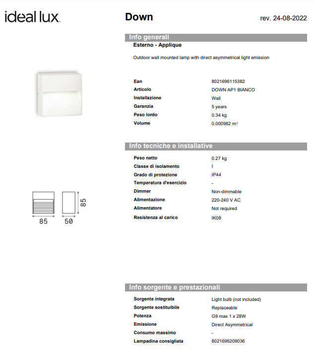 APLICA DOWN AP1/EXTERIOR
