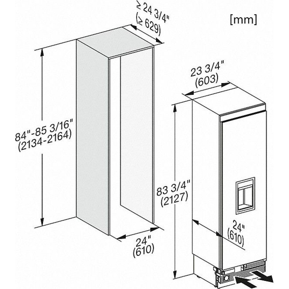 Congelator incorporabil Miele F 2672 Vi