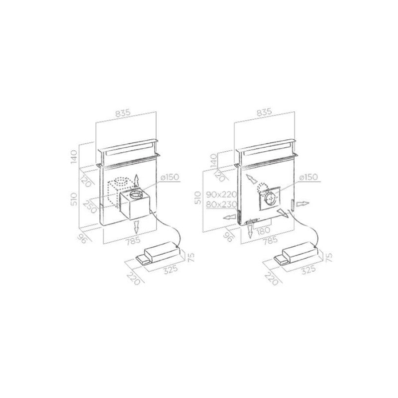 Hota incorporabila Elica PANDORA BL/F/90-IN PRF0120979