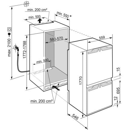 Combina frigorifica incorporabila Liebherr ICBNd 5173