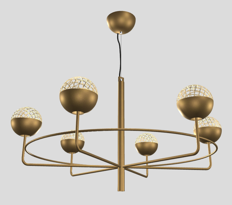 CANDELABRU IGLU SUSPENDATA CIRCULARA,S6+1/S12+1/S18+1