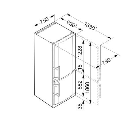 Combina frigorifica Liebherr CNPesf 4613