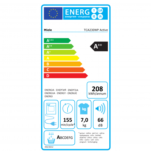 Uscator Miele TCA230WP