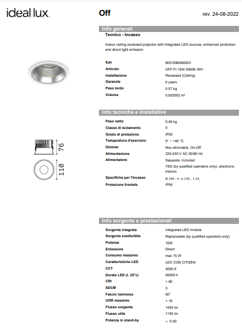 SPOT OFF FI 15W/28W/42W