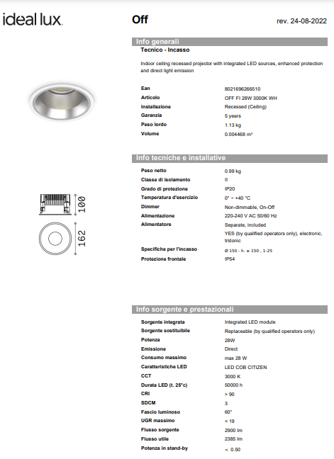 SPOT OFF FI 15W/28W/42W