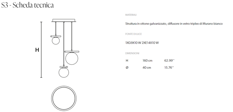 Candelabru POSY COMPOSIZIONE S3/S5