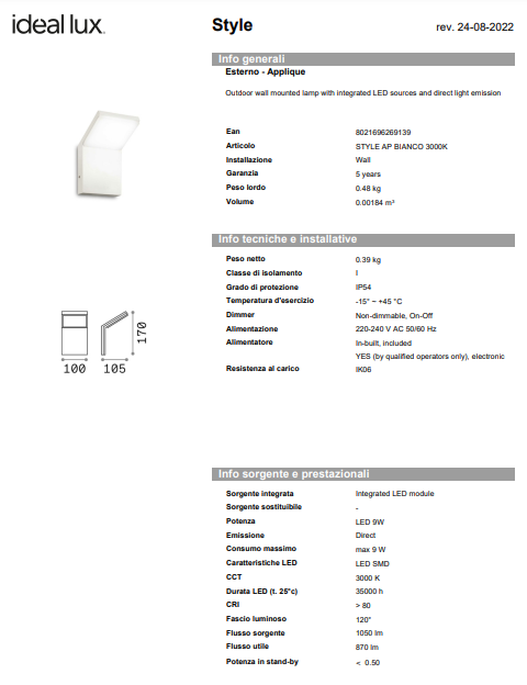 APLICA STYLE AP/EXTERIOR
