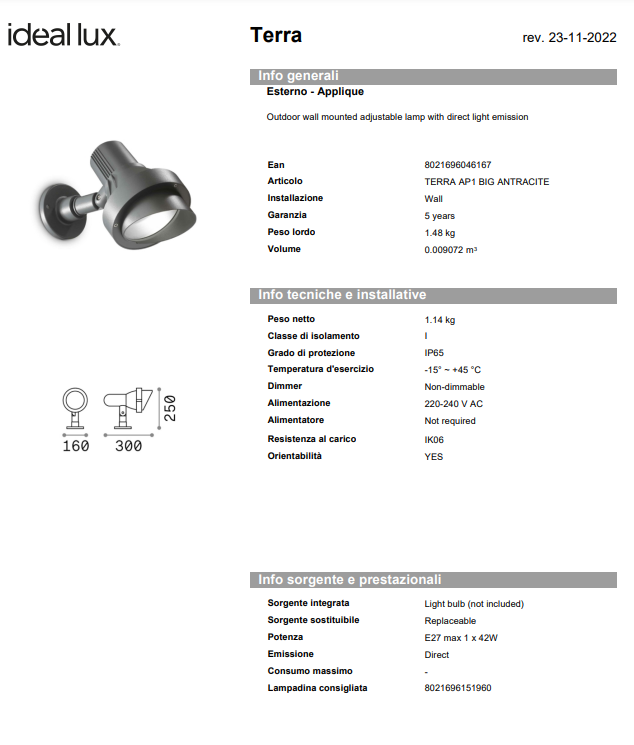 APLICA TERRA AP1 SMALL/BIG EXTERIOR