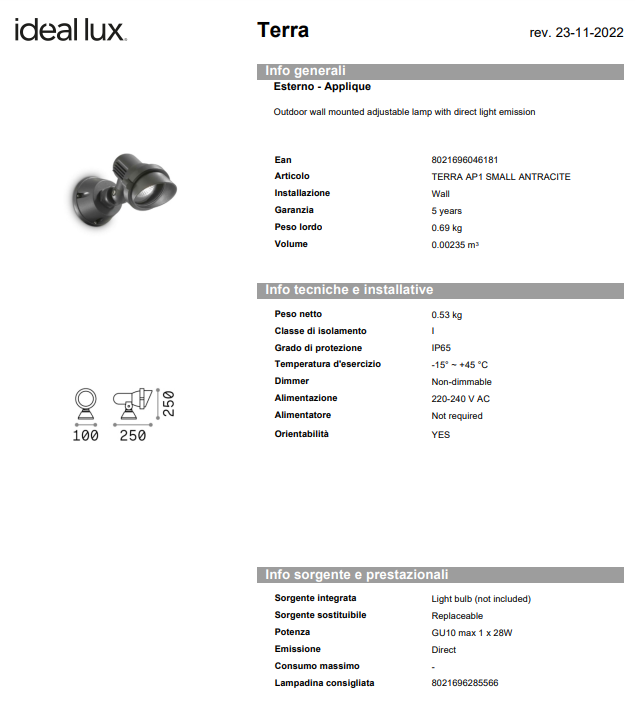 APLICA TERRA AP1 SMALL/BIG EXTERIOR