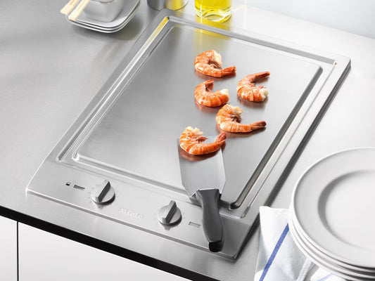 Plita incorporabila Teppan Yaki Miele Gold cu 2 zone CS 1327 Y Oţel inoxidabil
