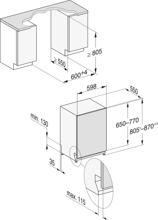 Masina de spalat vase incorporabila Miele Silver G 5150 SCVi Active Oţel inoxidabil – Miele