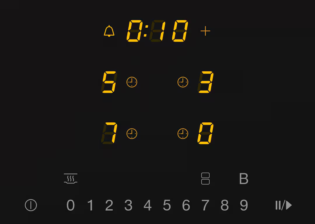 Plita incorporabila pe inductie Miele Silver cu 4 zone KM 7363 FL