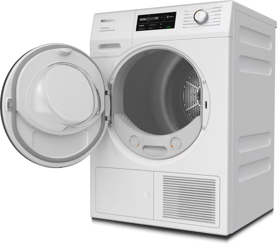 Uscator cu pompa de caldura Miele Platinum TEL695WP Steam&9kg Alb lotus – Miele