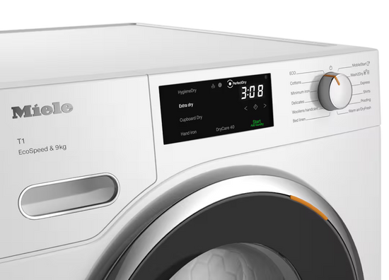 Uscator cu pompa de caldura Miele Platinum TWH780WP 9kg Alb lotus – Miele