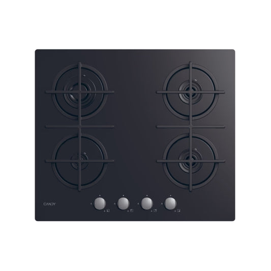 Plita incorporabila pe gaz Candy Moderna Gas on Glass cu 4 zone CVG6B