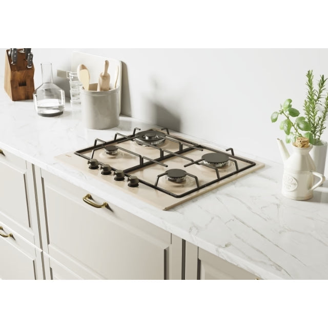 Plita incorporabila pe gaz Candy Gama Clasic cu 4 zone CHW6BRAV4WGT