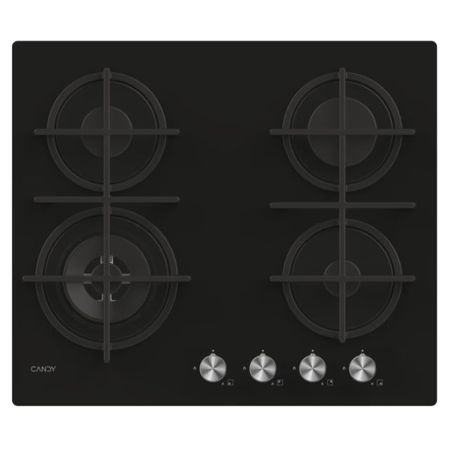 Plita incorporabila pe gaz Candy Moderna Gas on Glass cu 4 zone CDK6GF4WEKB