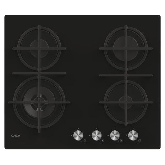 Plita incorporabila pe gaz Candy Moderna Gas on Glass cu 4 zone CDK6GF4WEKB