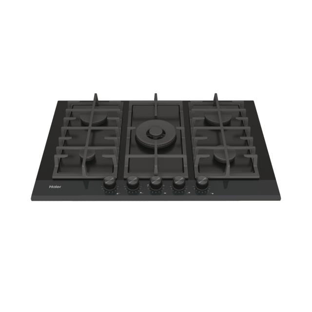 Plita incorporabila pe gaz Haier Gas on Glass Serie 4 cu 5 zone HAVG75HB