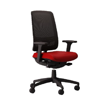 SCAUN DE BIROU OSCAR RETE (SPATAR DIN PLASA / CADRU NEGRU)