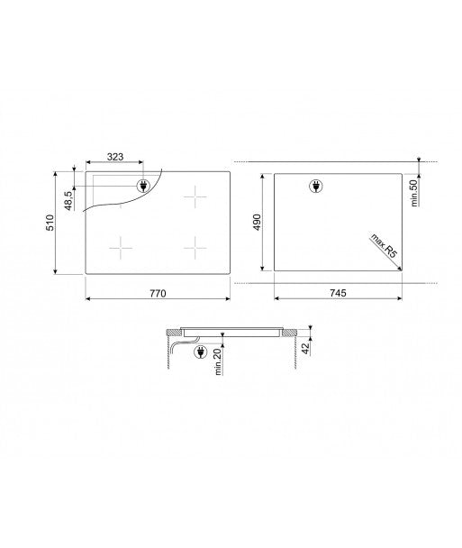 Plita Smeg SE384EMTB