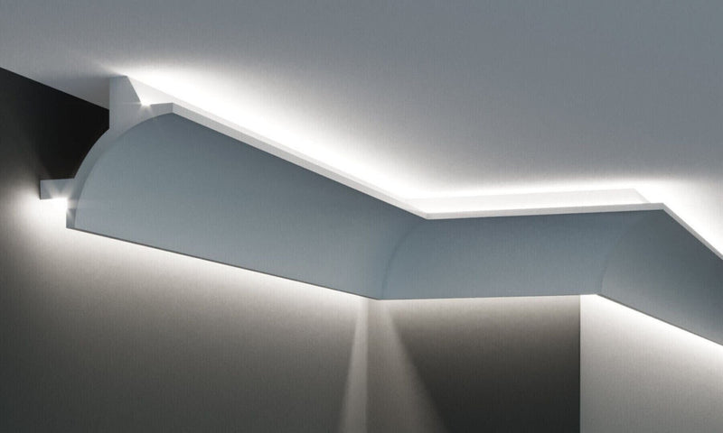 Profil pentru banda LED din poliuretan KF703 - 9x9x200 cm