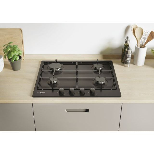 Plita incorporabila pe gaz Candy Idea cu 4 zone CHW6BRBB