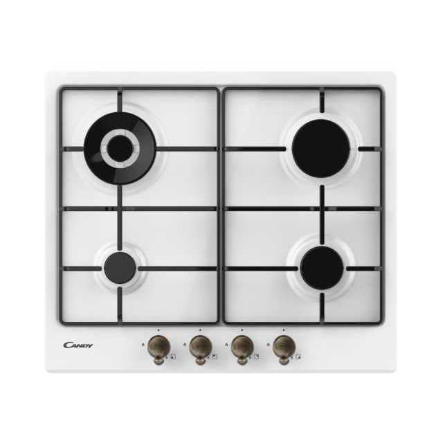 Plita incorporabila pe gaz Candy Gama Clasic cu 4 zone CHW6BR4WGTWA