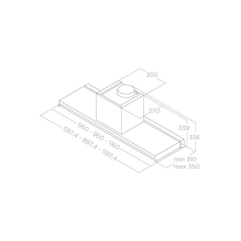 Hota incorporabila telescopica Elica PRF0160152